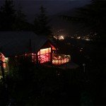 Night View Manali Town from Sojourn