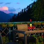 Wine at the sunset