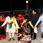 Guests participating in the cultural dance